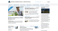 Desktop Screenshot of m.minneapolisfed.org