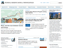 Tablet Screenshot of minneapolisfed.org